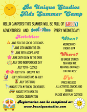 Load image into Gallery viewer, Be Unique Studios 9 Week Summer Camp