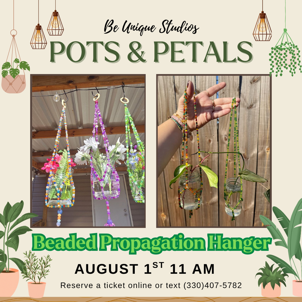 Pots & Petals Week 1: Beaded Propagation Hanger