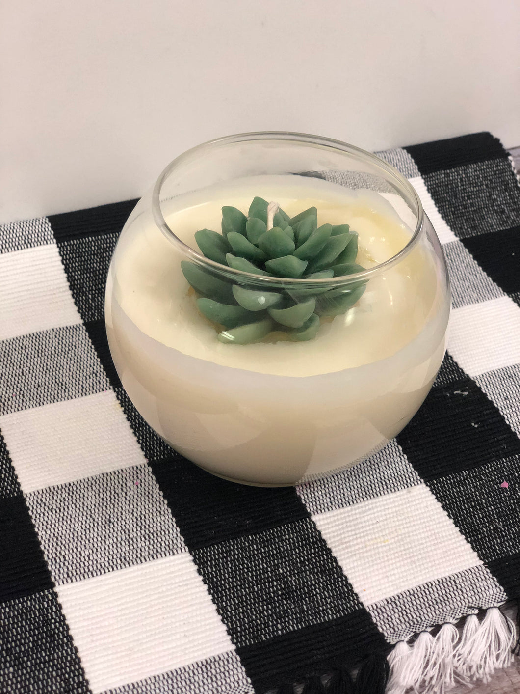 Succulent Jar Candle