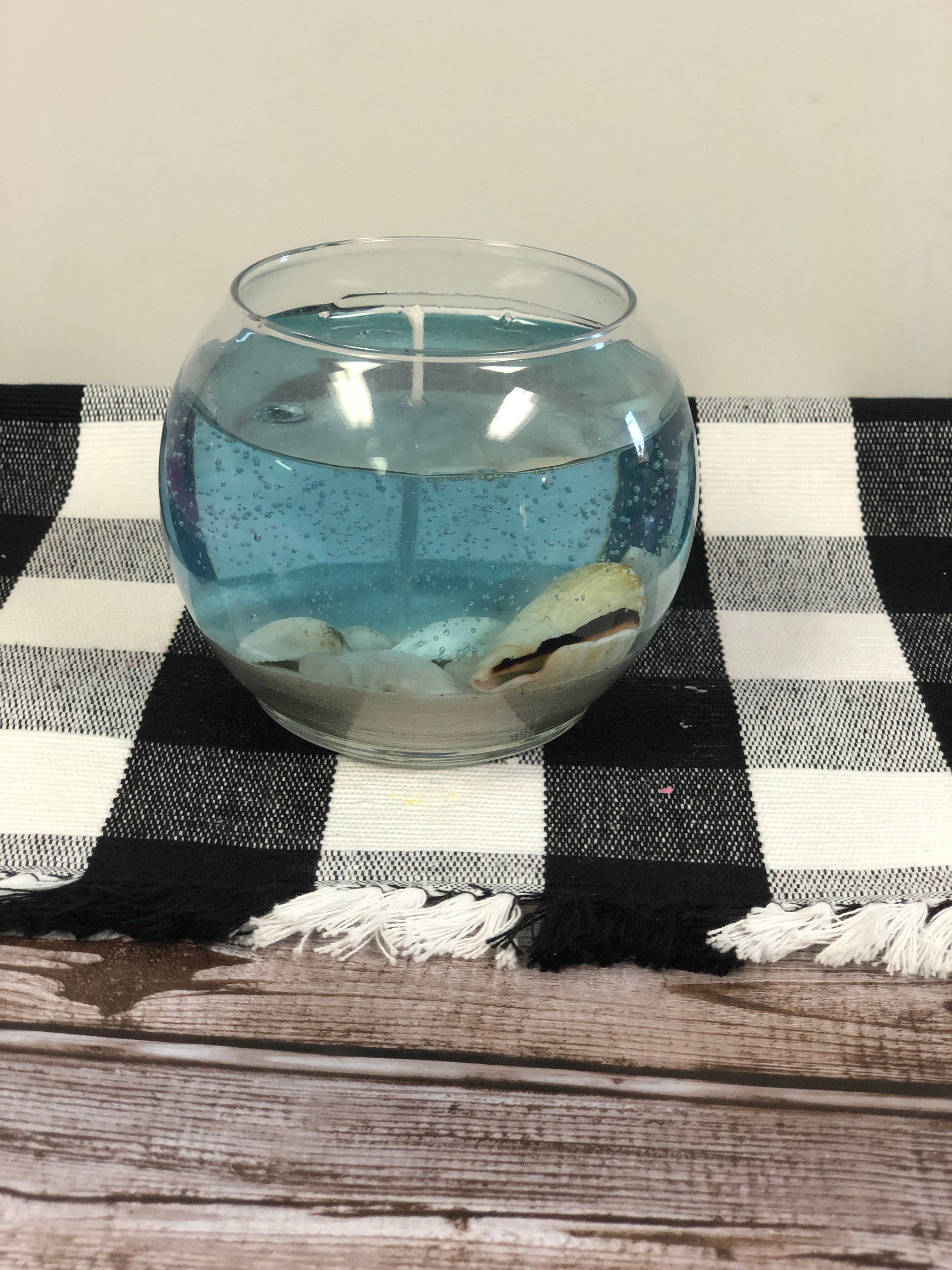 Fish Bowl Ocean Gel Candle