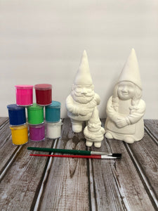 Ceramic Gnome Family Kit