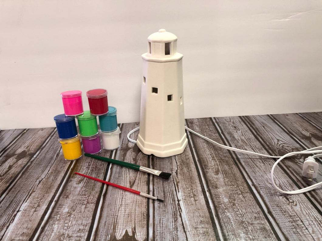 Ceramic Lighthouse Light Kit